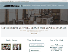 Tablet Screenshot of millermobilehomes.com